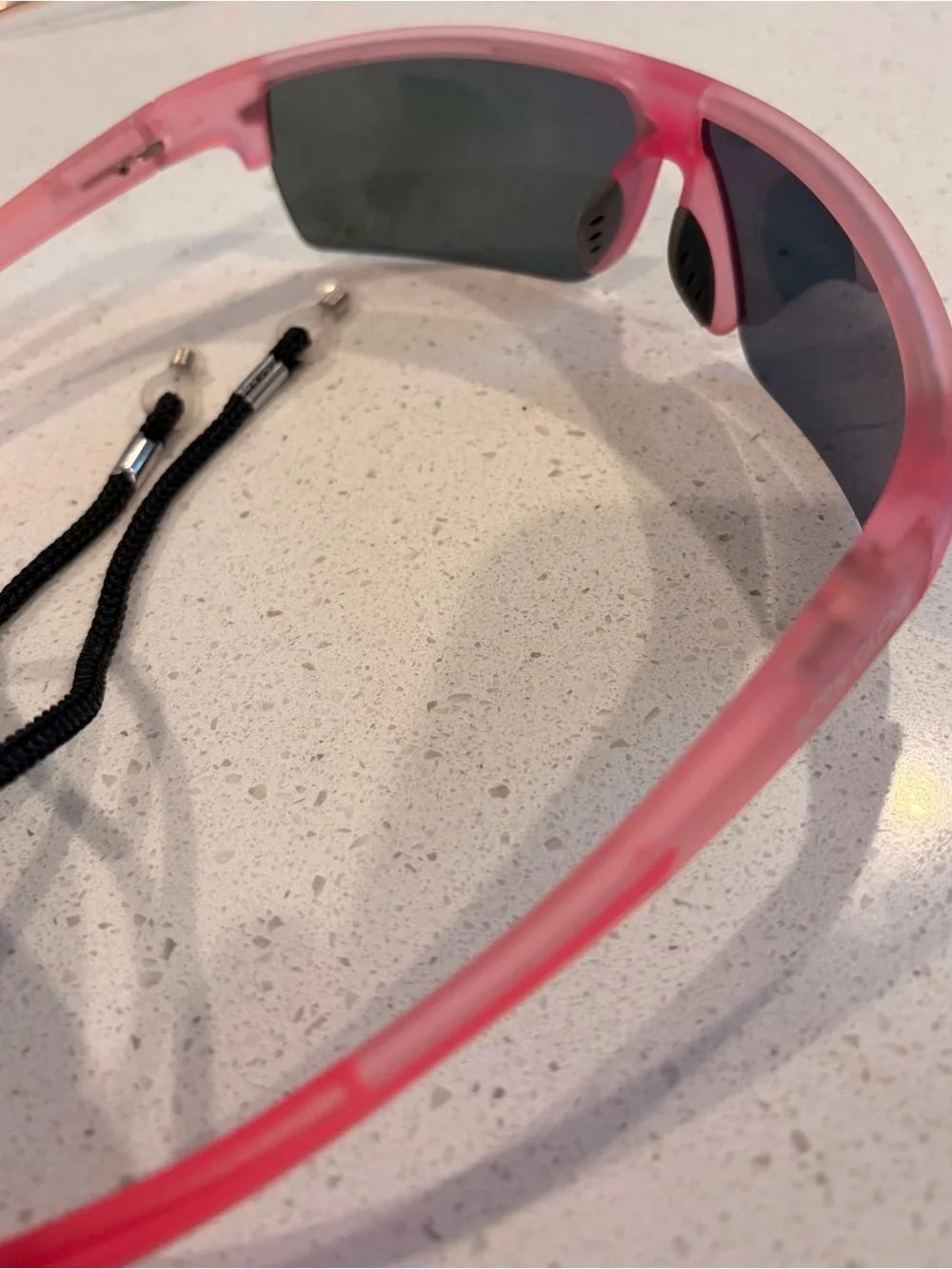 Pink Mirrored Sport Sunglasses